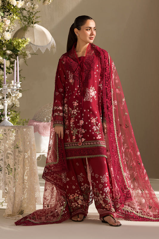 Sobia Nazir | Luxury Lawn 25 | 14A XS Maroon Lawn