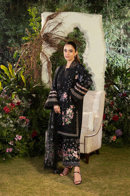 Sobia Nazir | Luxury Lawn 25 | 14B S Black Lawn