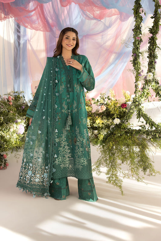 Sobia Nazir | Luxury Lawn 25 | 15B XS Green Lawn