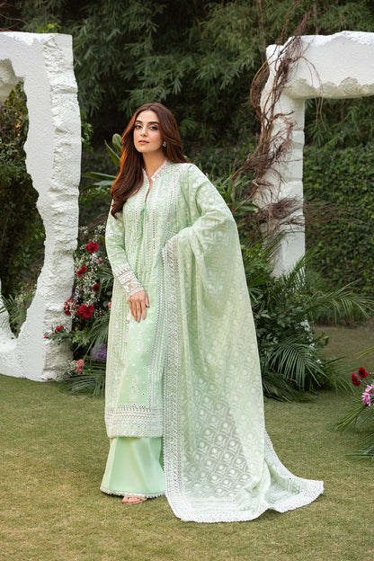 Sobia Nazir | Luxury Lawn 25 | 7B XL Aqua Green Lawn
