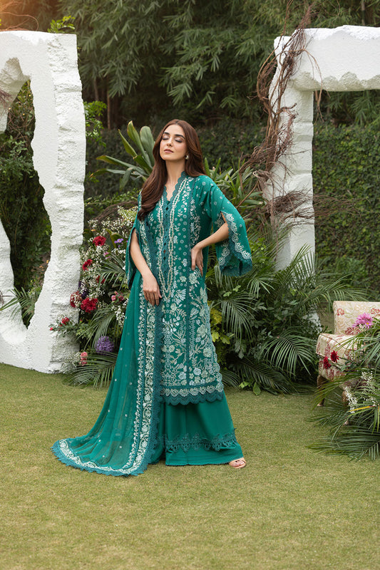 Sobia Nazir | Luxury Lawn 25 | 8B XS Teal Lawn