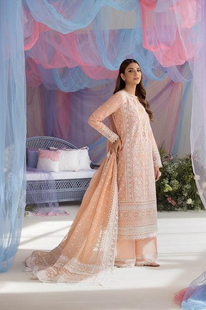Sobia Nazir | Luxury Lawn 25 | 9B S Peach Lawn