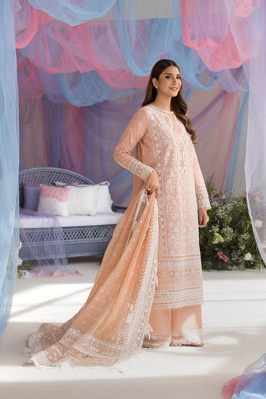 Sobia Nazir | Luxury Lawn 25 | 9B XS Peach Lawn