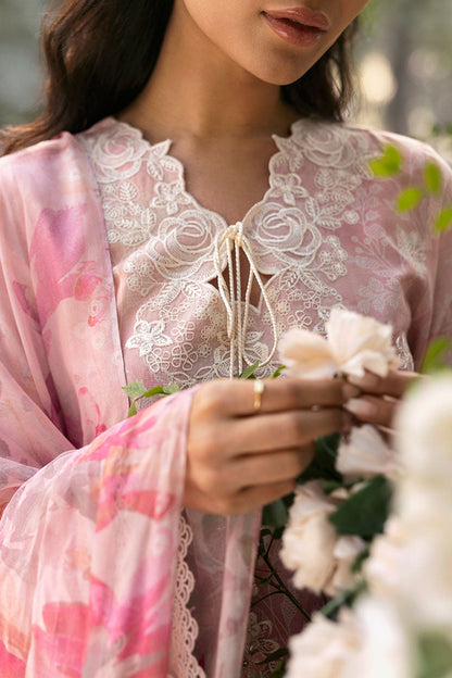 Cross Stitch | Premium Lawn 25 | MEADOW MIST XL Light Pink Lawn