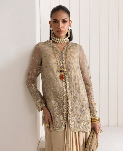 Republic Womenswear | Reve De Luxe 25 | LF-171 L Beige Organza