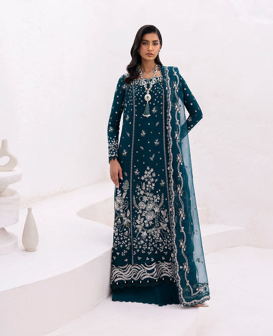 Republic Womenswear | Reve De Luxe 25 | LF-172 XS Teal Green Organza