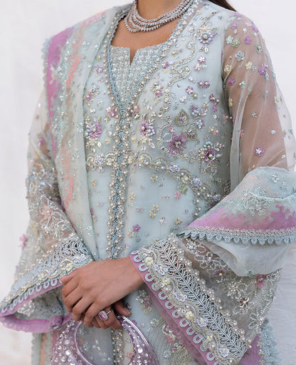 Republic Womenswear | Reve De Luxe 25 | LF-178 S Sky Blue Organza