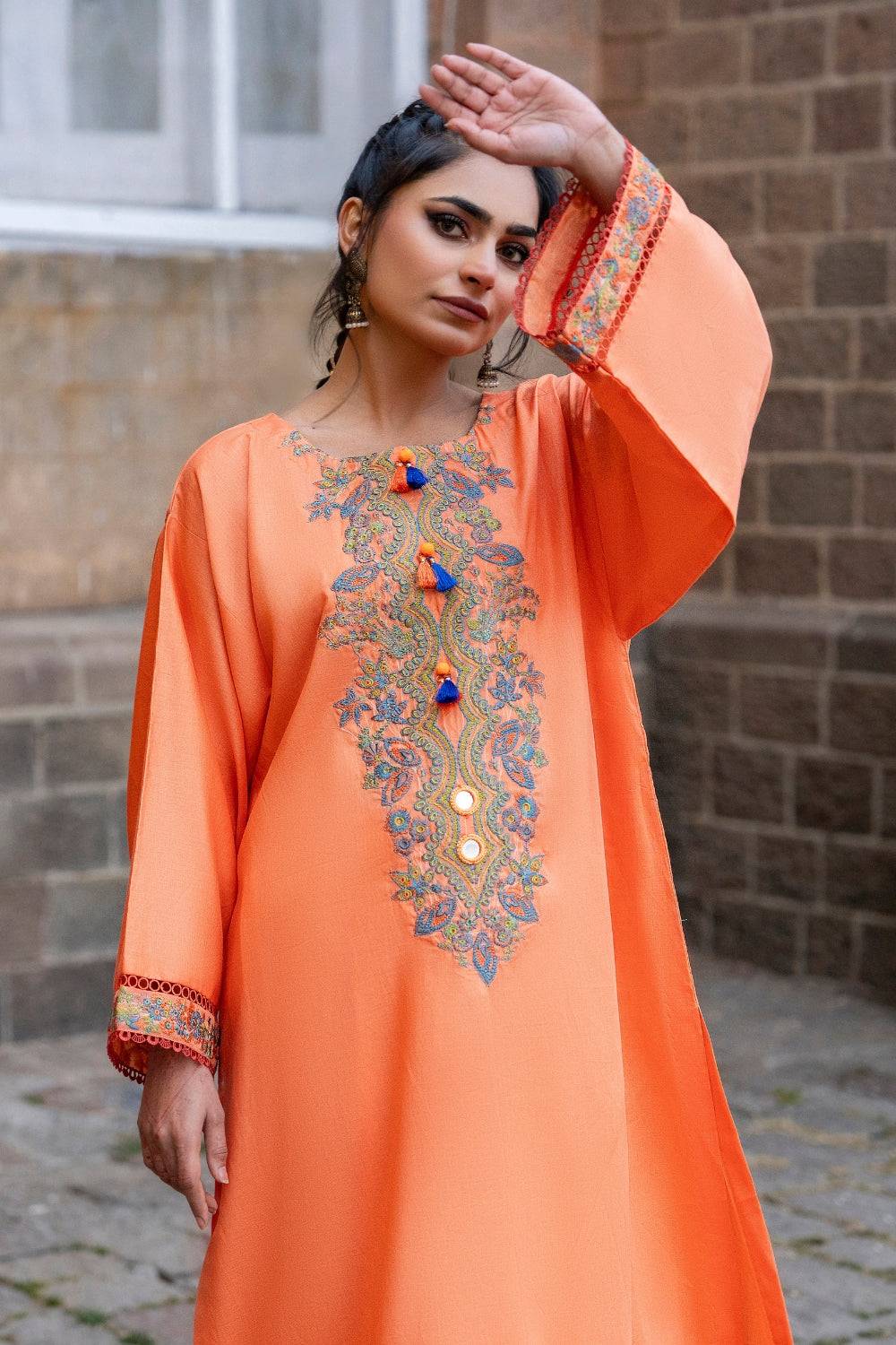 Ittehad | Embroidered Lawn | I-24 - Pakistani Designer Dress - by Ittehad | Type: Luxury - 100% Original at Saira Sultan