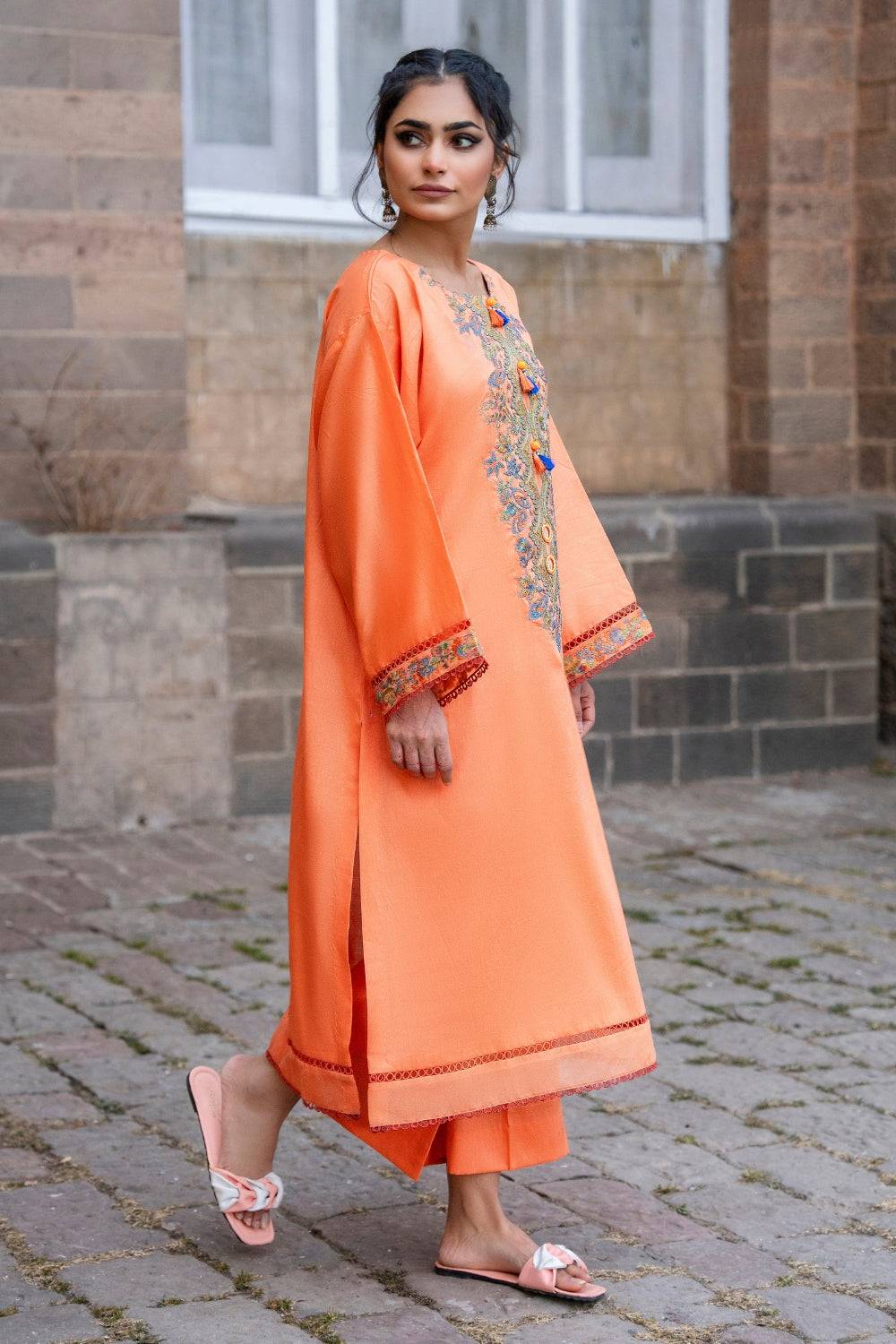 Ittehad | Embroidered Lawn | I-24 - Pakistani Designer Dress - by Ittehad | Type: Luxury - 100% Original at Saira Sultan