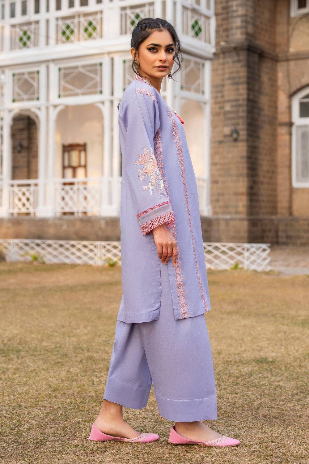 Ittehad | Embroidered Lawn | I-22 - Pakistani Designer Dress - by Ittehad | Type: Luxury - 100% Original at Saira Sultan