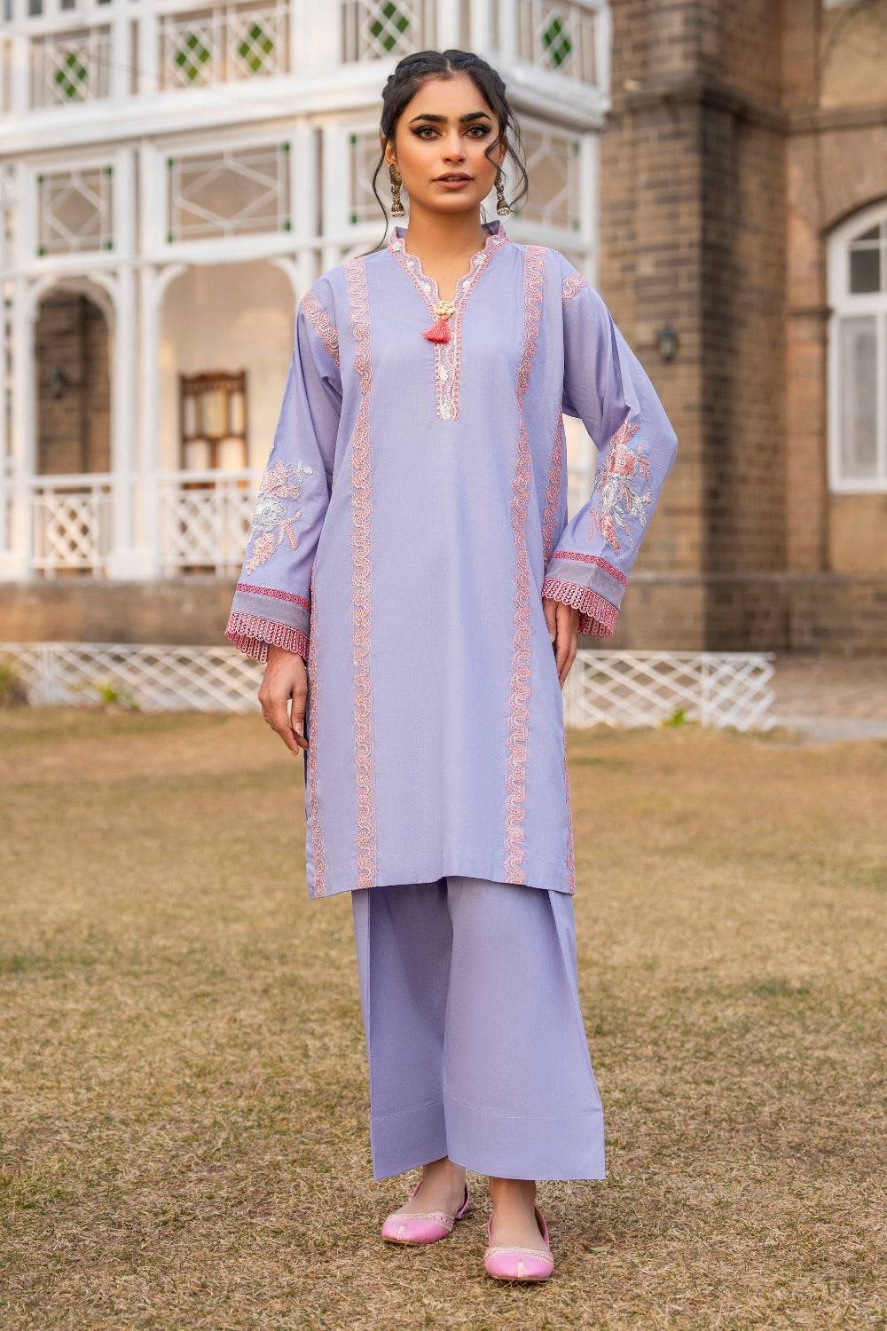 Ittehad | Embroidered Lawn | I-22 - Pakistani Designer Dress - by Ittehad | Type: Luxury - 100% Original at Saira Sultan