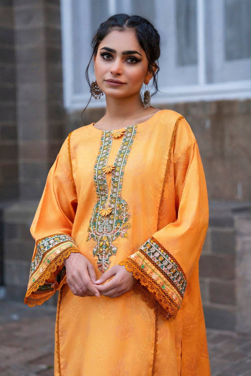 Ittehad | Embroidered Lawn | I-27 - Pakistani Designer Dress - by Ittehad | Type: Luxury - 100% Original at Saira Sultan