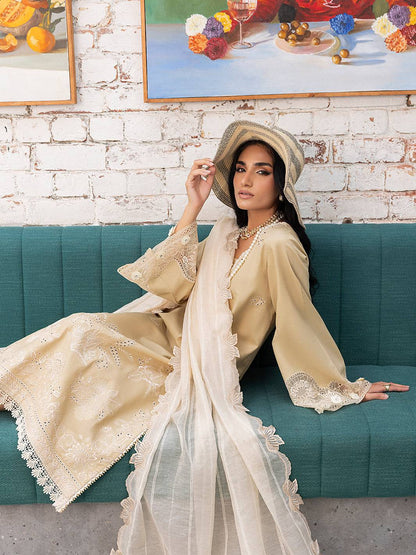 Izel | Meadow Muse Embroidered Lawn 25 | LIORA - Pakistani Designer Dress - by Izel | Type: Ladies Clothes - 100% Original at Saira Sultan