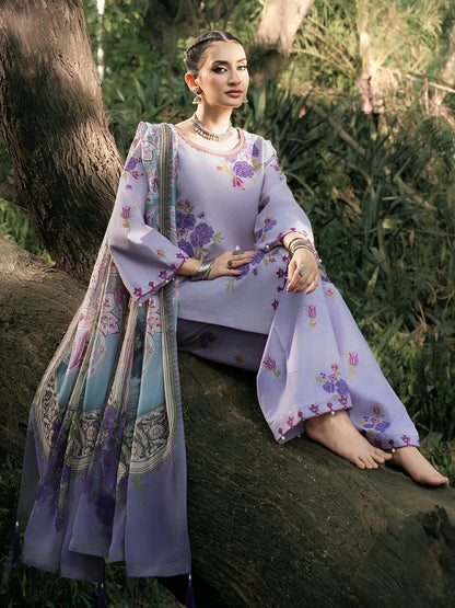 Hemstitch | The Garden Lawn | Lavender - Pakistani Designer Dress - by Hemstitch - Type : Ladies Clothes - 100% Original at Saira Sultan