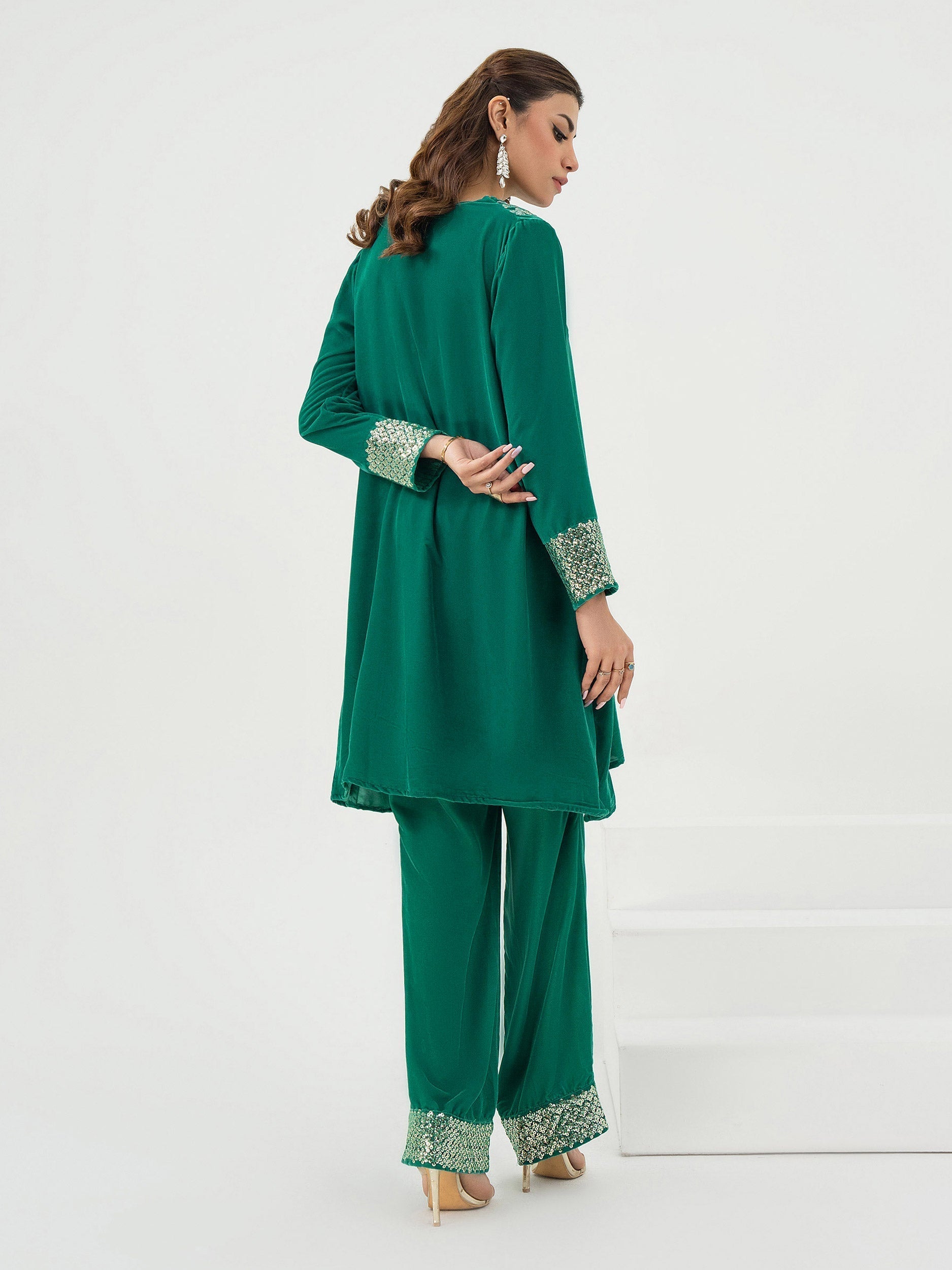 Lime Light | Velvet Pret | V-09 S Green Blue Velvet