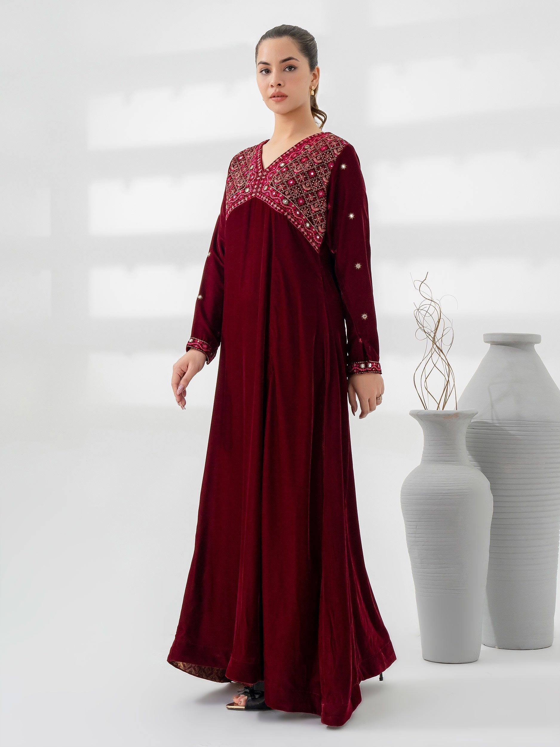Lime Light | Velvet Pret | V-04 XS Maroon Velvet
