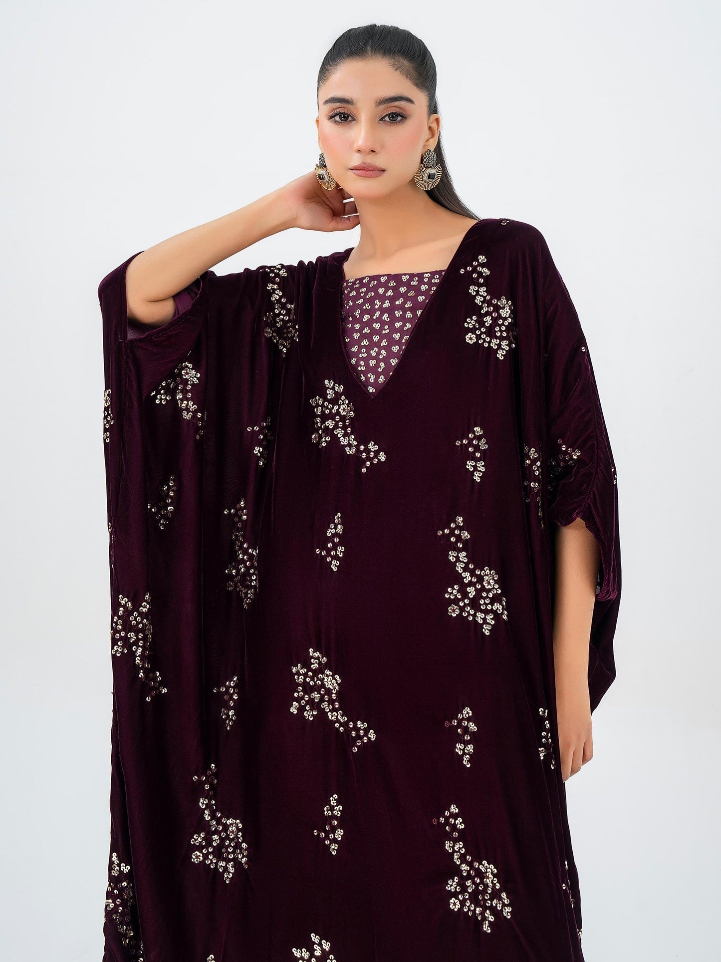 Lime Light | Velvet Pret | V-12 XL Dark Maroon Velvet