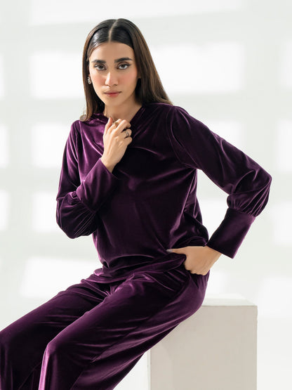 Lime Light | Velvet Pret | V-01 L Dark Purple Velvet