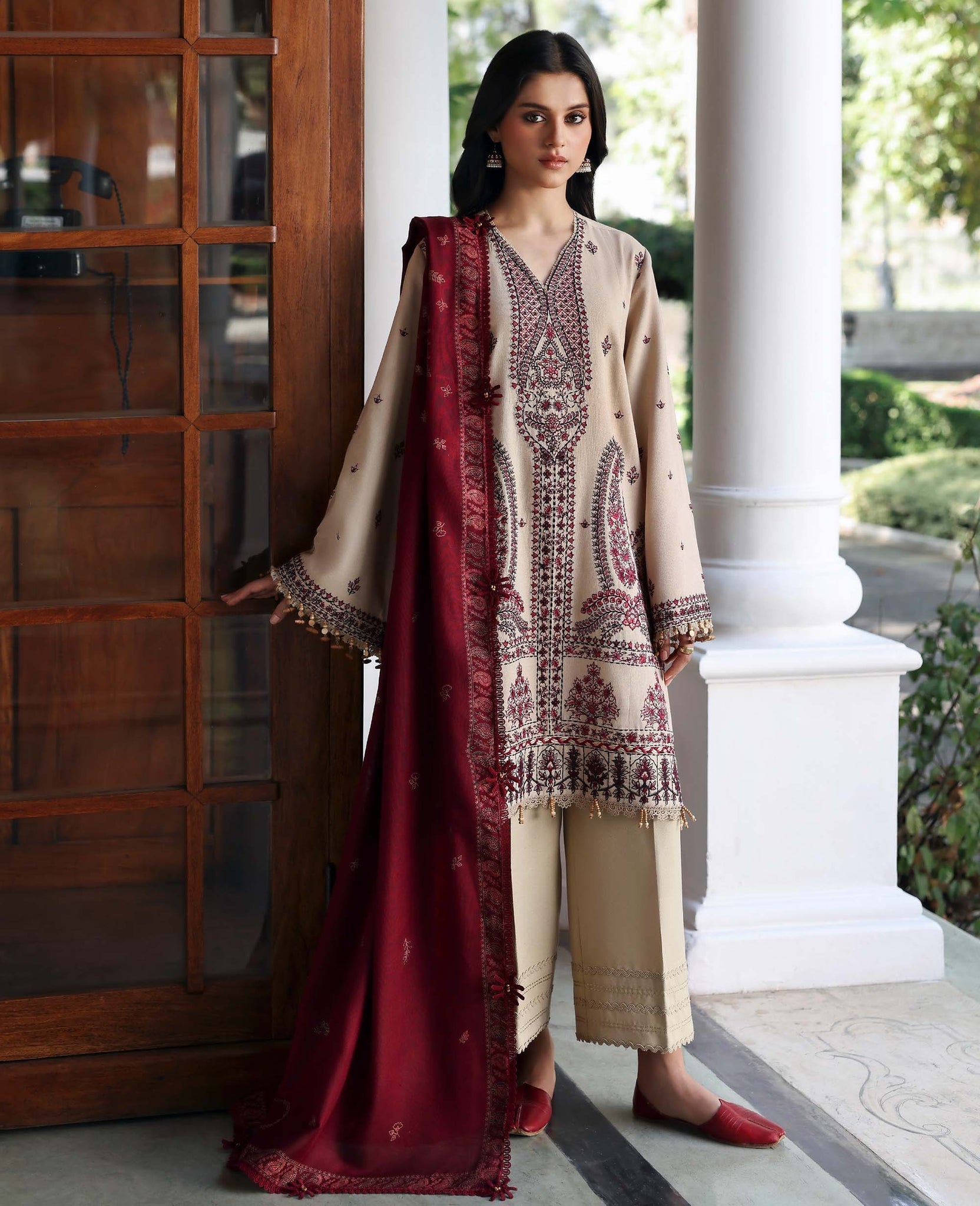 Republic Womenswear | Amaris Luxury Shawl 25 | Liora by Republic Womenswear - Designer Dress  - Type : Ladies Clothes - Available at Saira Sultan - 100% Original 