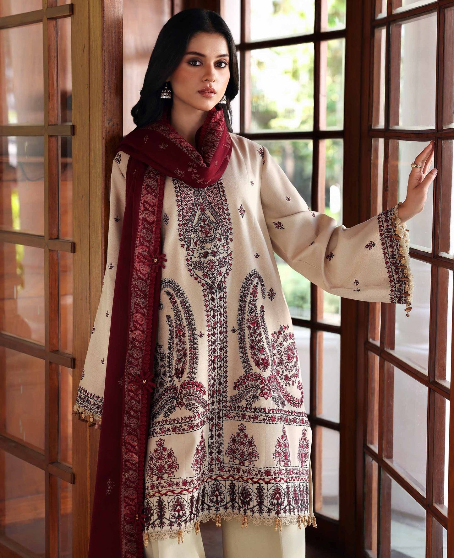 Republic Womenswear | Amaris Luxury Shawl 25 | Liora by Republic Womenswear - Designer Dress  - Type : Ladies Clothes - Available at Saira Sultan - 100% Original 