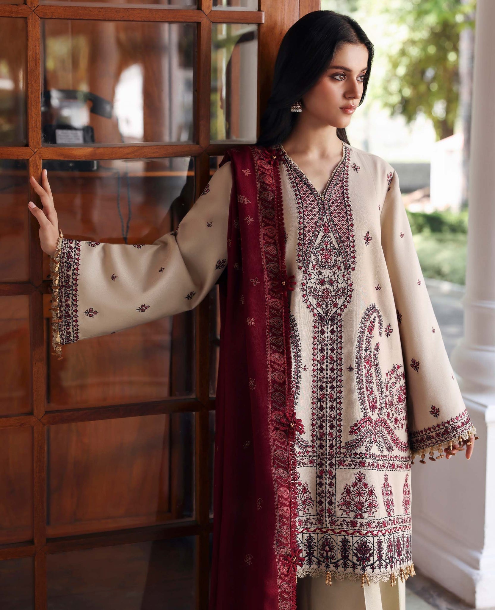 Republic Womenswear | Amaris Luxury Shawl 25 | Liora by Republic Womenswear - Designer Dress  - Type : Ladies Clothes - Available at Saira Sultan - 100% Original 
