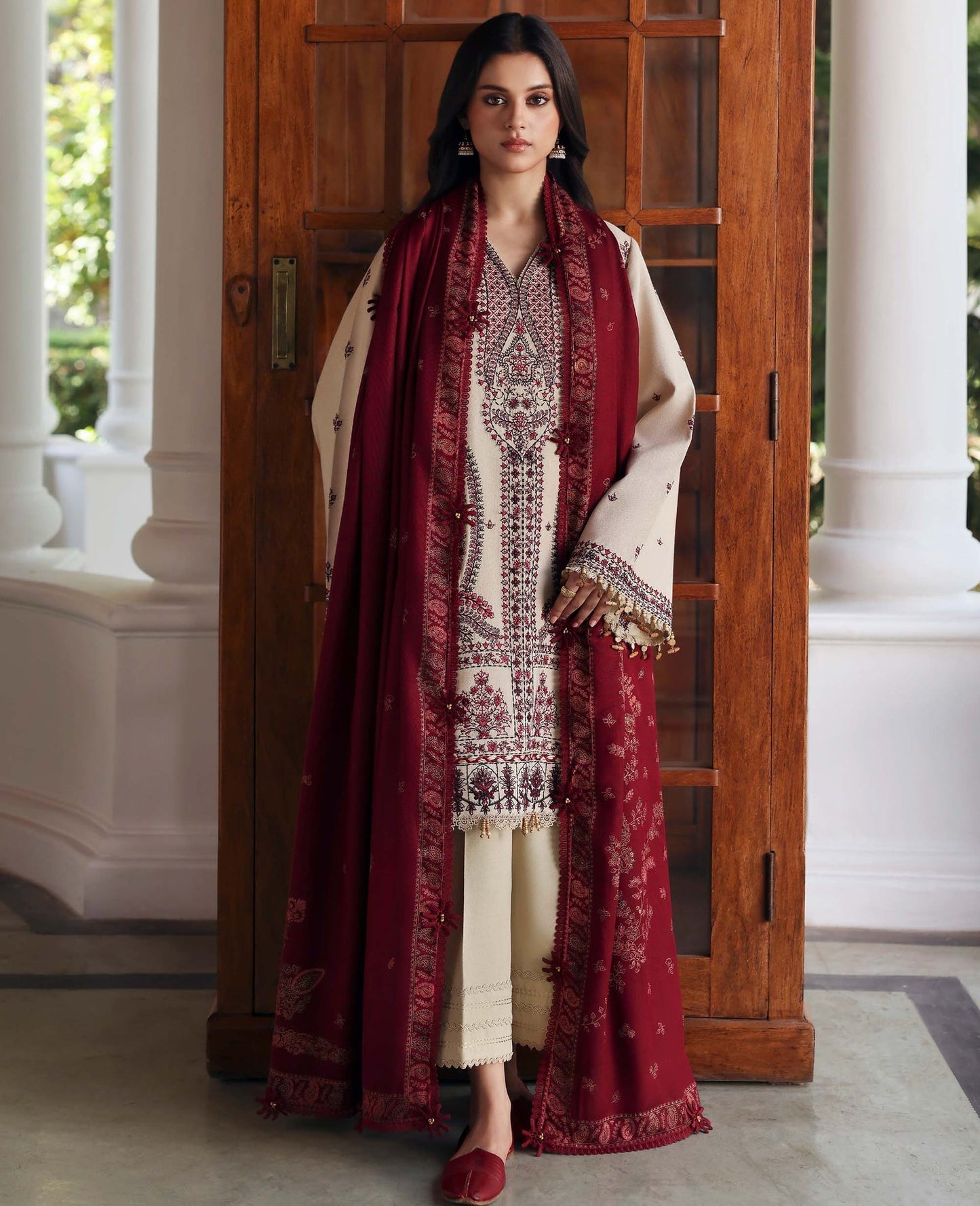 Republic Womenswear | Amaris Luxury Shawl 25 | Liora by Republic Womenswear - Designer Dress  - Type : Ladies Clothes - Available at Saira Sultan - 100% Original 