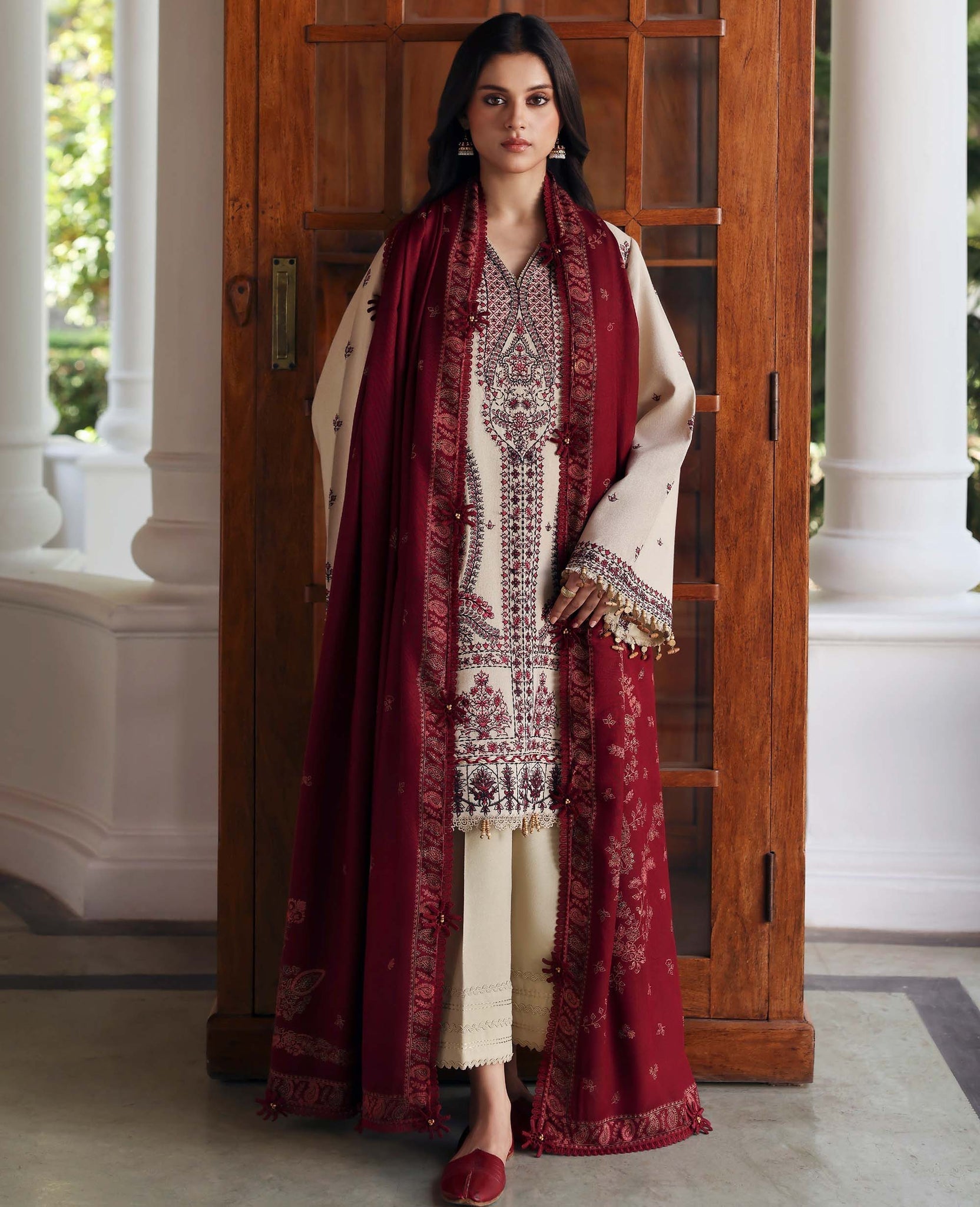 Republic Womenswear | Amaris Luxury Shawl 25 | Liora by Republic Womenswear - Designer Dress  - Type : Ladies Clothes - Available at Saira Sultan - 100% Original 