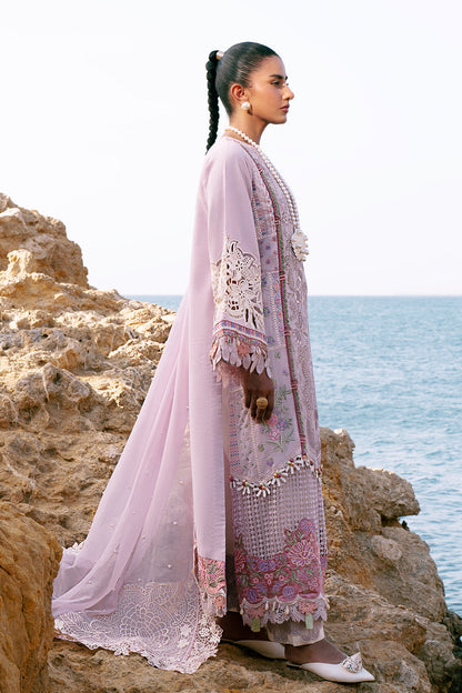 AJR Couture | Dastan Luxury Lawn 25 | Luxe Custom Size Lilac Lawn