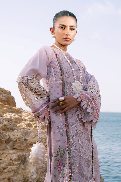 AJR Couture | Dastan Luxury Lawn 25 | Luxe M Lilac Lawn