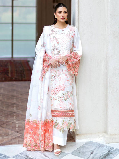 Mahnur | Sophie Luxury Lawn 25 | Lyra - Pakistani Designer Dress - by Mahnur | Type: Ladies Clothes - 100% Original at Saira Sultan