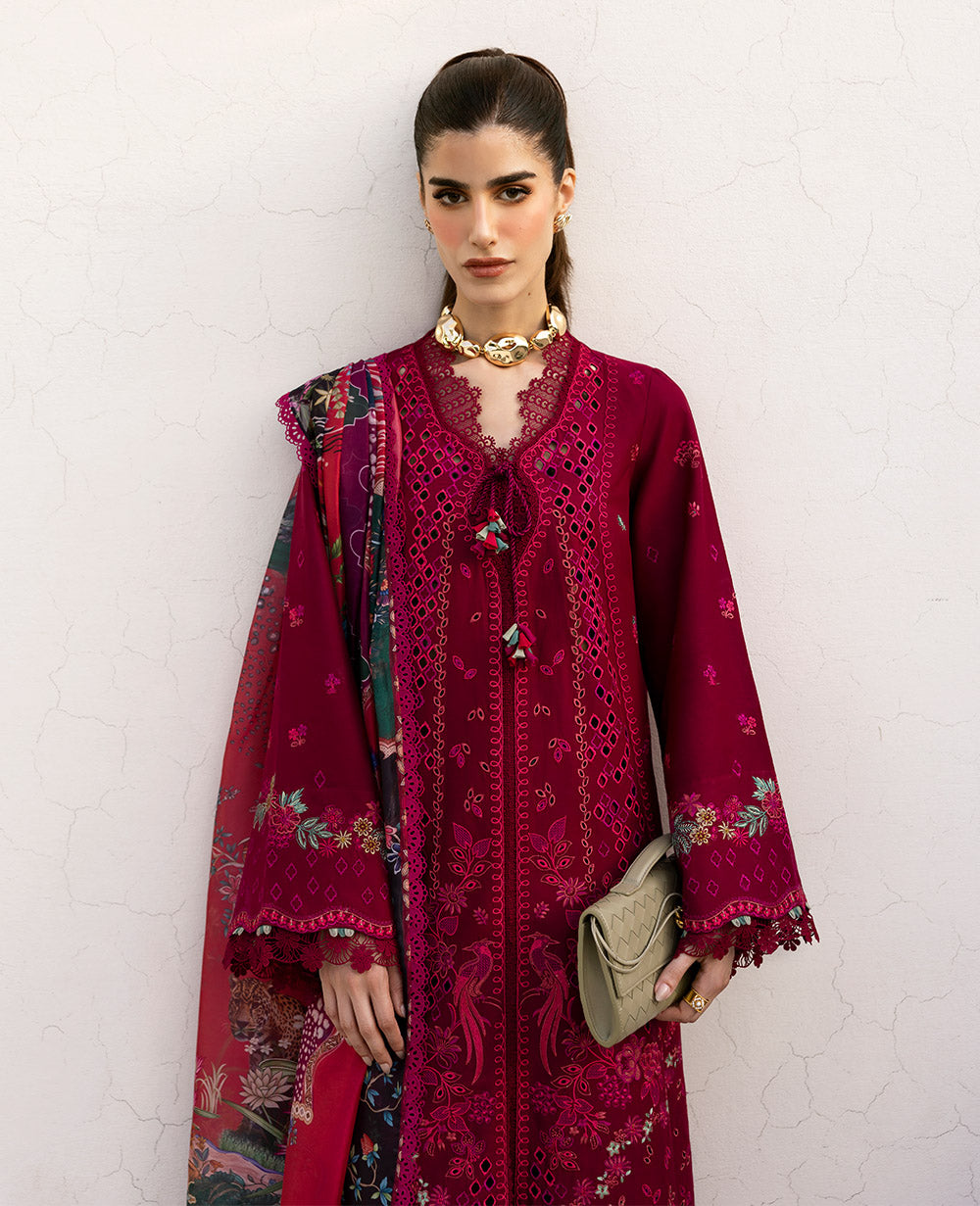 Republic Womenswear | Embroidered Pret | M-153 - Pakistani Designer Dress - by Republic Womenswear - Type : Ladies Clothes - 100% Original at Saira Sultan
