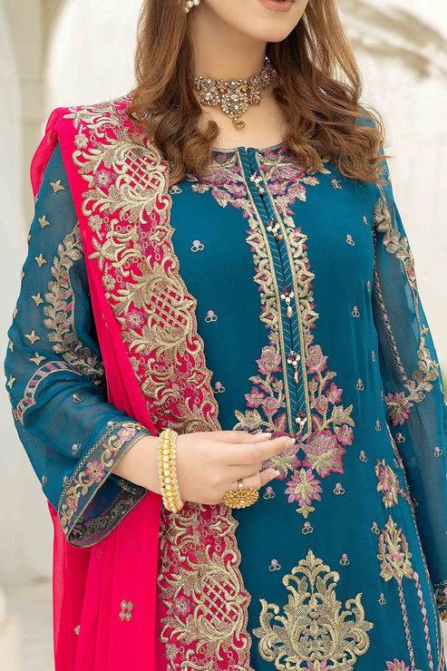 Imrozia Premium | Esta Bonita | M-17 Veridian Jade - Pakistani Designer Dress - by Imrozia Premium | Type: Formal - 100% Original at Saira Sultan