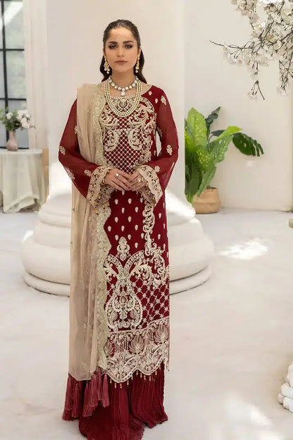 Imrozia Premium | Naqsh Formals 23 | M-55 Sienna - Pakistani Designer Dress - by Imrozia Premium | Type: Formal - 100% Original at Saira Sultan