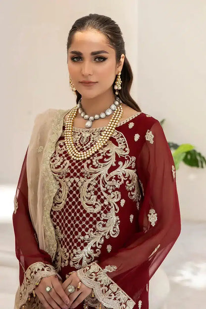 Imrozia Premium | Naqsh Formals 23 | M-55 Sienna - Pakistani Designer Dress - by Imrozia Premium | Type: Formal - 100% Original at Saira Sultan