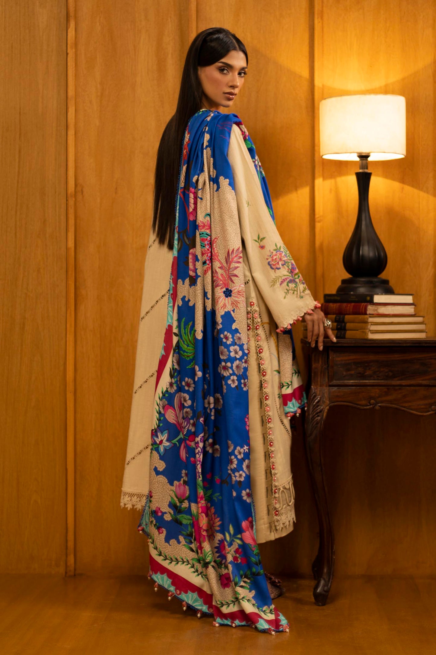 Sana Safinaz | Muzlin Winter 25 | M253-001A by Sana Safinaz - Designer Dress - Type : Ladies Clothes - Available at Saira Sultan - 100% Original 