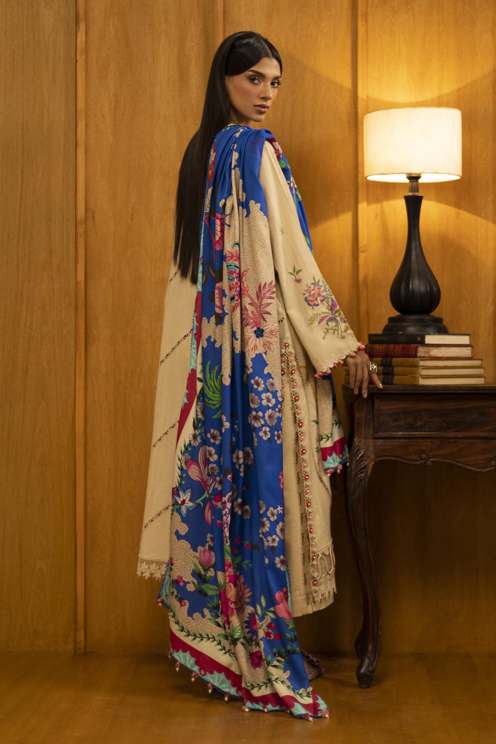 Sana Safinaz | Muzlin Winter 25 | M253-001A by Sana Safinaz - Designer Dress - Type : Ladies Clothes - Available at Saira Sultan - 100% Original 