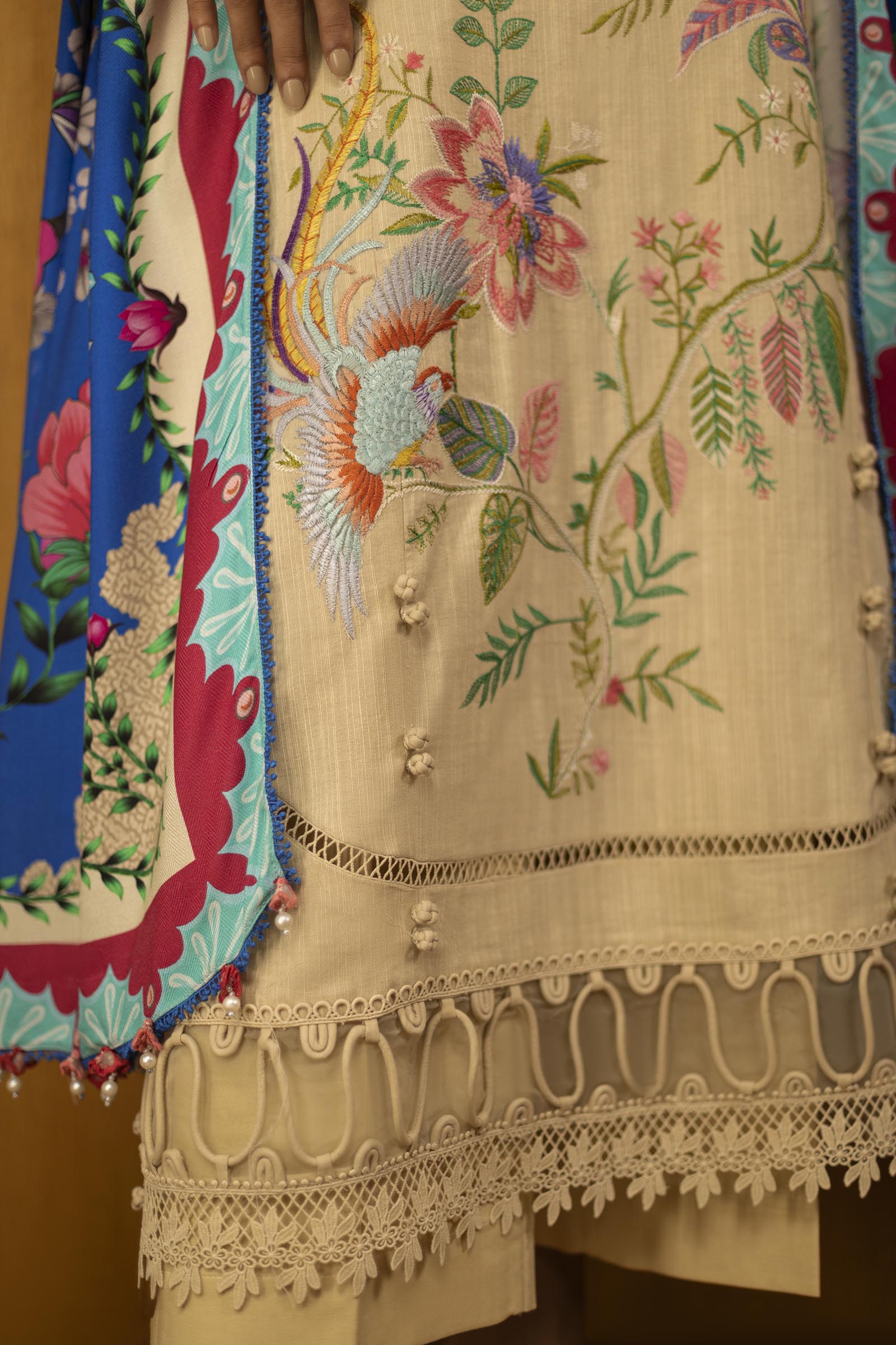 Sana Safinaz | Muzlin Winter 25 | M253-001A by Sana Safinaz - Designer Dress - Type : Ladies Clothes - Available at Saira Sultan - 100% Original 