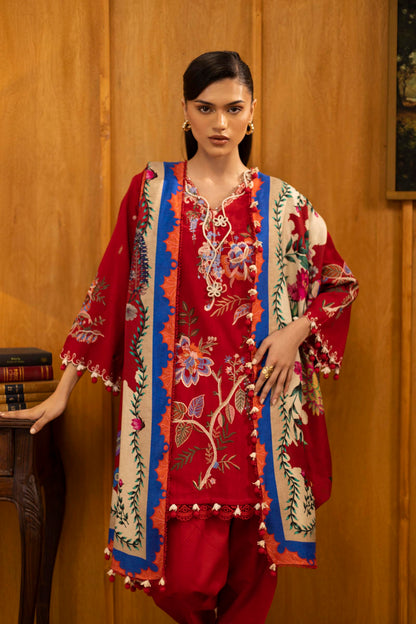 Sana Safinaz | Muzlin Winter 25 | M253-001B by Sana Safinaz - Designer Dress - Type : Ladies Clothes - Available at Saira Sultan - 100% Original 