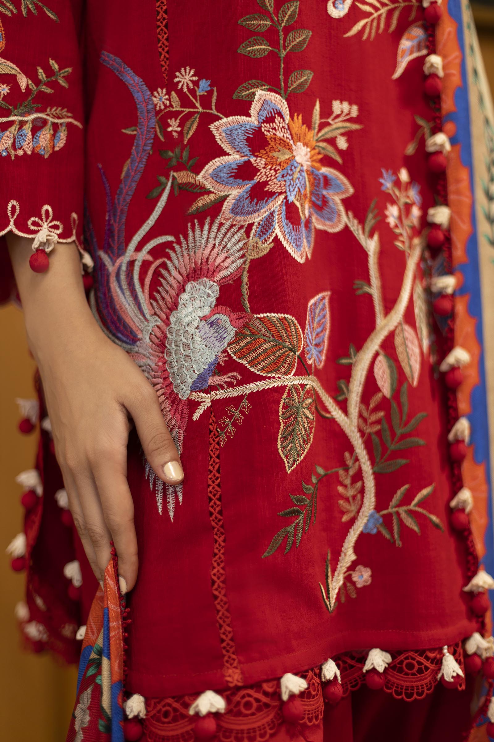 Sana Safinaz | Muzlin Winter 25 | M253-001B by Sana Safinaz - Designer Dress - Type : Ladies Clothes - Available at Saira Sultan - 100% Original 