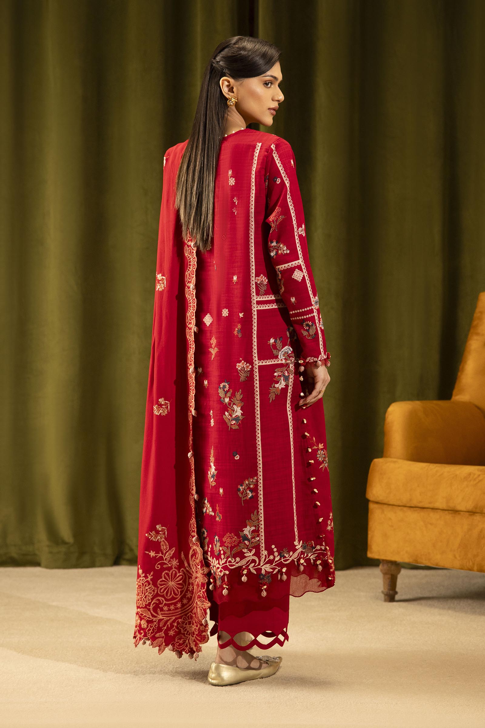 Sana Safinaz | Muzlin Winter 25 | M253-002A by Sana Safinaz - Designer Dress - Type : Ladies Clothes - Available at Saira Sultan - 100% Original 