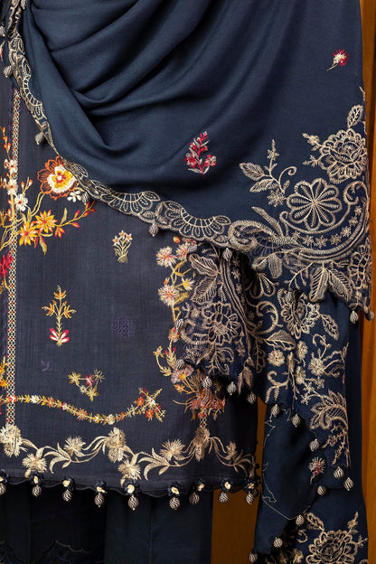 Sana Safinaz | Muzlin Winter 25 | M253-002B by Sana Safinaz - Designer Dress - Type : Ladies Clothes - Available at Saira Sultan - 100% Original 