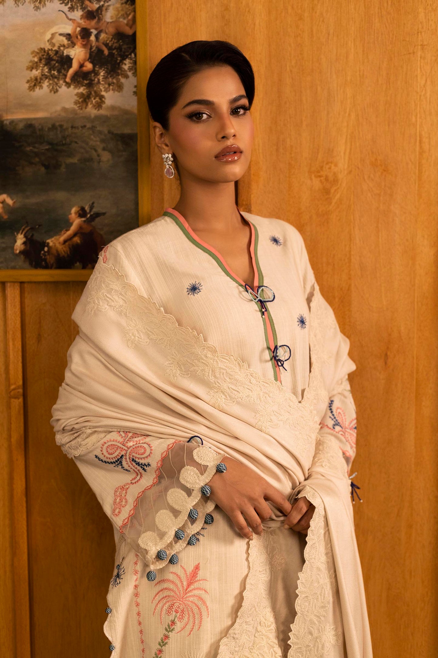 Sana Safinaz | Muzlin Winter 25 | M253-003B by Sana Safinaz - Designer Dress - Type : Ladies Clothes - Available at Saira Sultan - 100% Original 