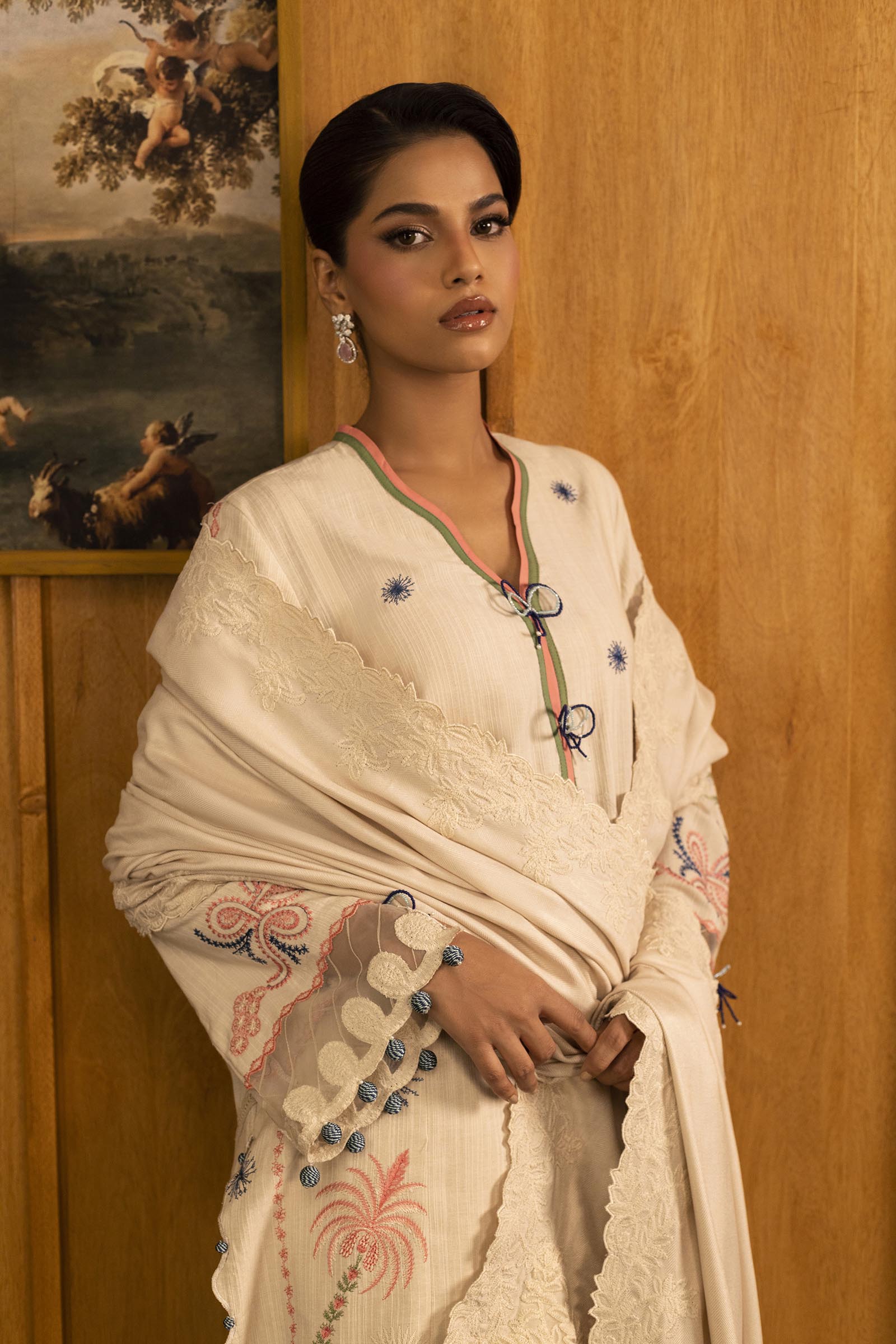 Sana Safinaz | Muzlin Winter 25 | M253-003B by Sana Safinaz - Designer Dress - Type : Ladies Clothes - Available at Saira Sultan - 100% Original 