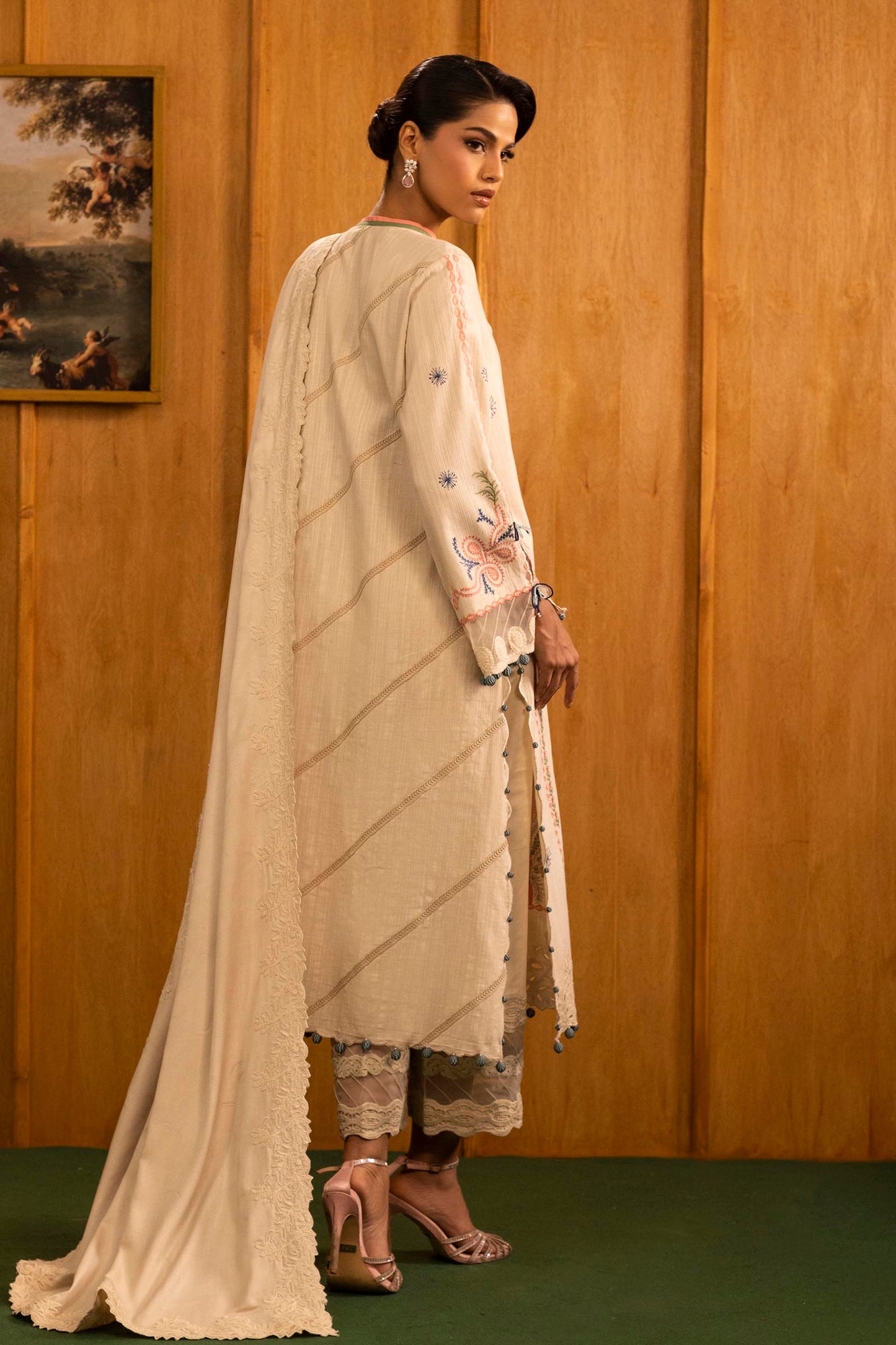 Sana Safinaz | Muzlin Winter 25 | M253-003B by Sana Safinaz - Designer Dress - Type : Ladies Clothes - Available at Saira Sultan - 100% Original 