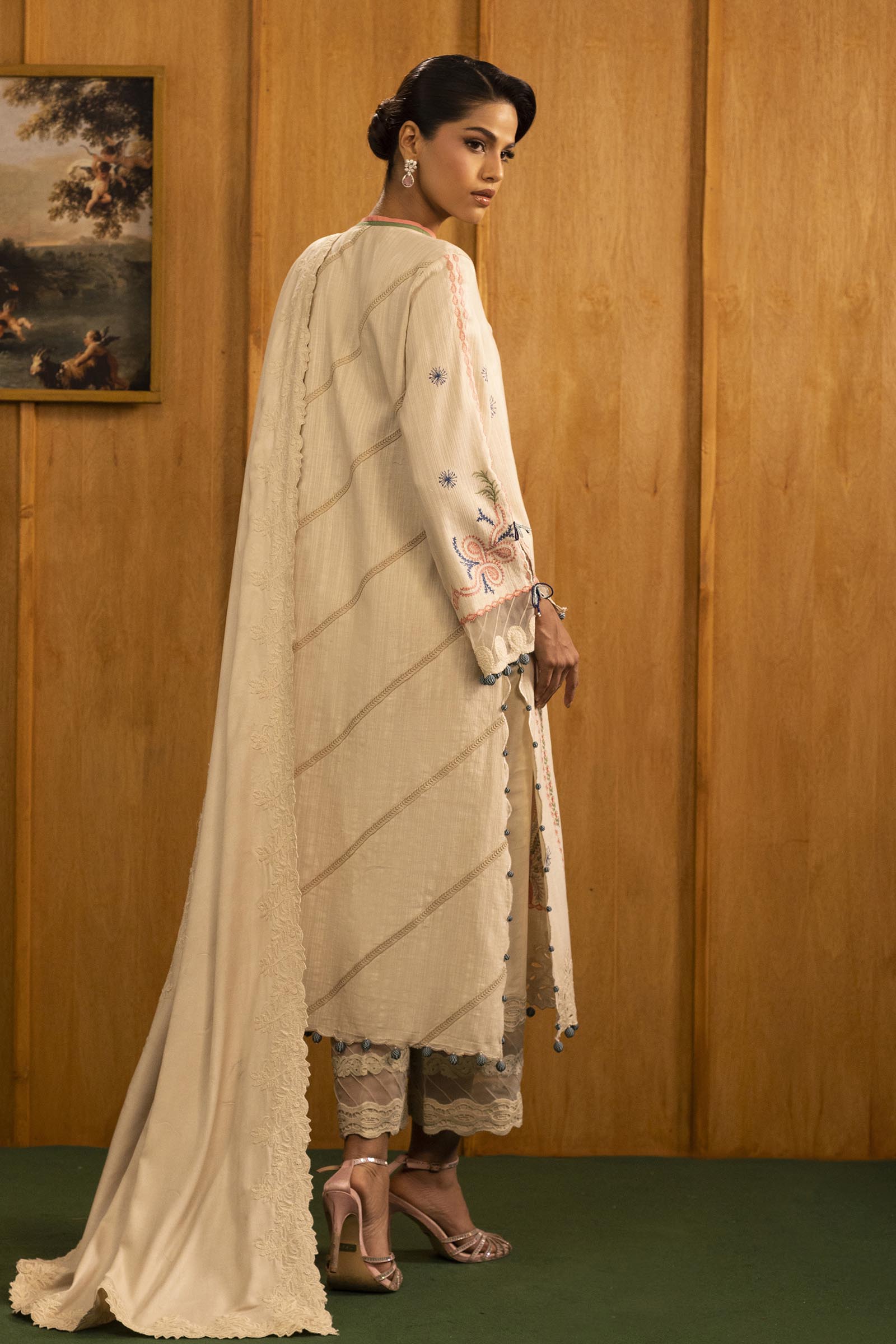 Sana Safinaz | Muzlin Winter 25 | M253-003B by Sana Safinaz - Designer Dress - Type : Ladies Clothes - Available at Saira Sultan - 100% Original 