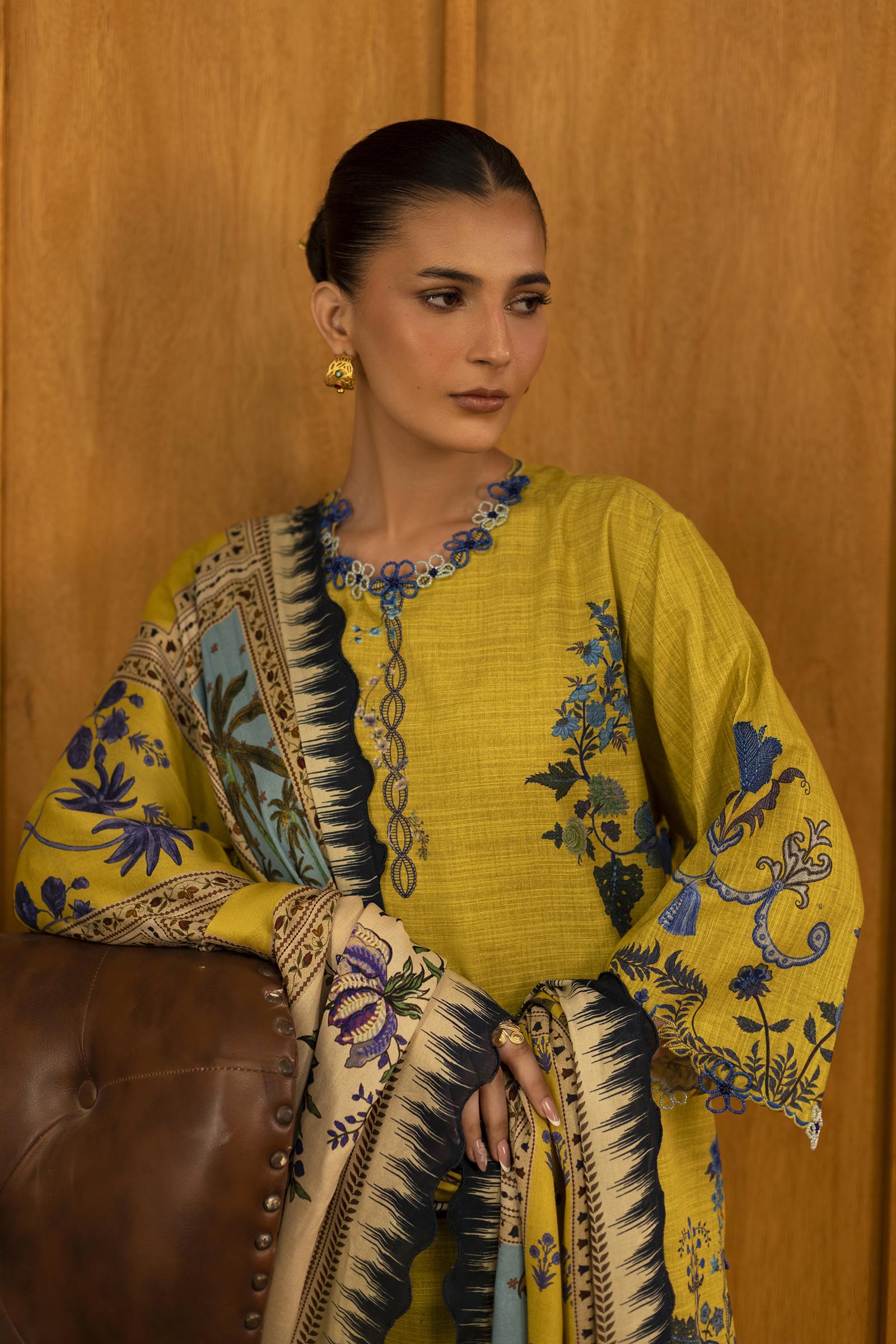 Sana Safinaz | Muzlin Winter 25 | M253-004A by Sana Safinaz - Designer Dress - Type : Ladies Clothes - Available at Saira Sultan - 100% Original 