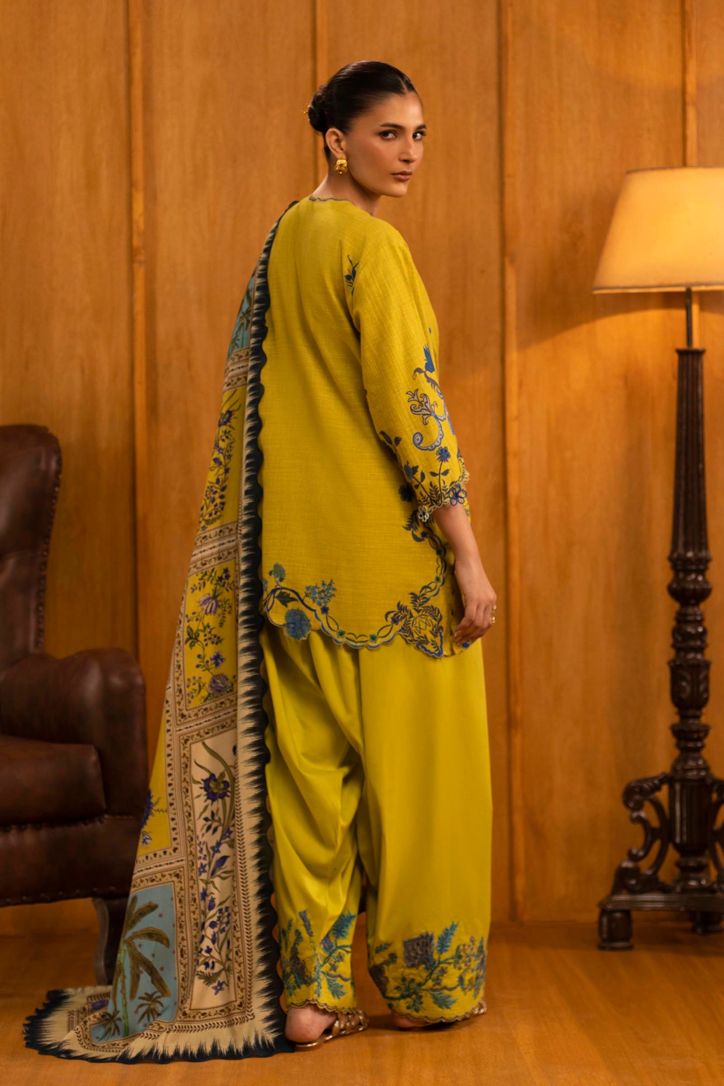 Sana Safinaz | Muzlin Winter 25 | M253-004A by Sana Safinaz - Designer Dress - Type : Ladies Clothes - Available at Saira Sultan - 100% Original 