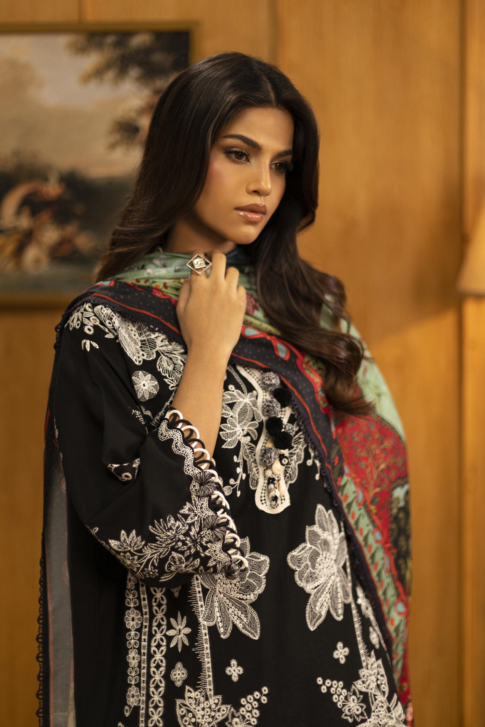 Sana Safinaz | Muzlin Winter 25 | M253-005A by Sana Safinaz - Designer Dress - Type : Ladies Clothes - Available at Saira Sultan - 100% Original 