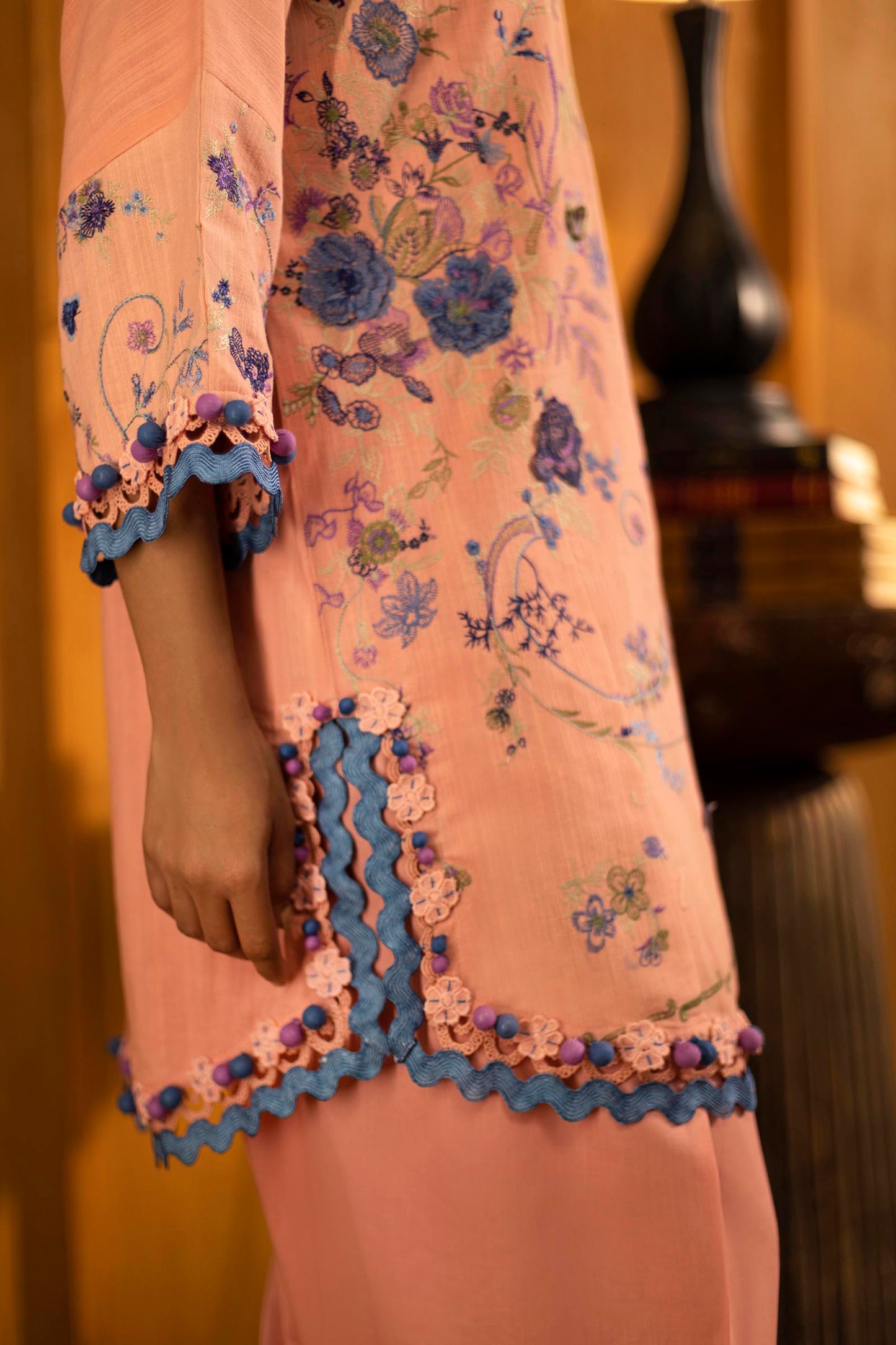 Sana Safinaz | Muzlin Winter 25 | M253-006B by Sana Safinaz - Designer Dress - Type : Ladies Clothes - Available at Saira Sultan - 100% Original 