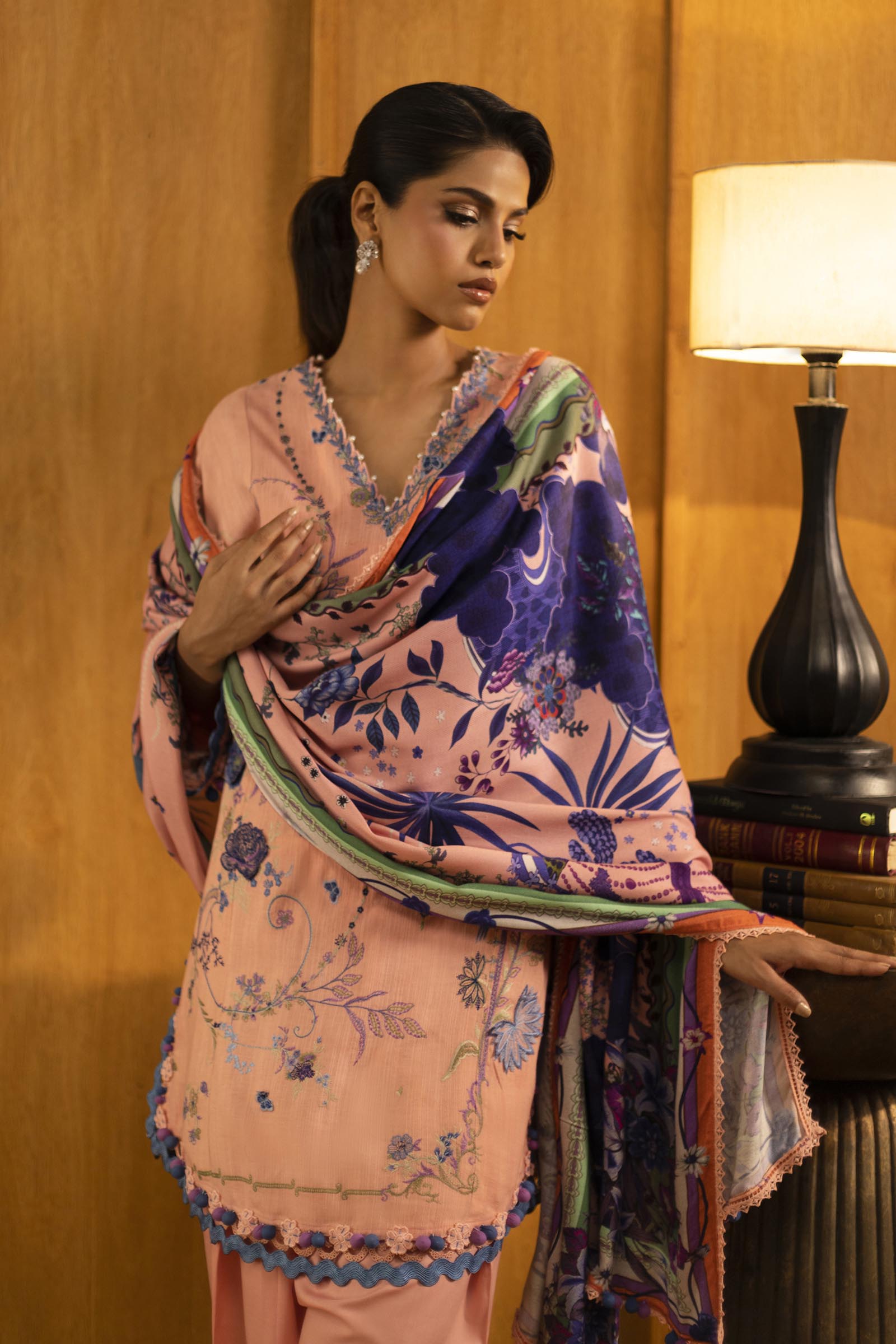 Sana Safinaz | Muzlin Winter 25 | M253-006B by Sana Safinaz - Designer Dress - Type : Ladies Clothes - Available at Saira Sultan - 100% Original 